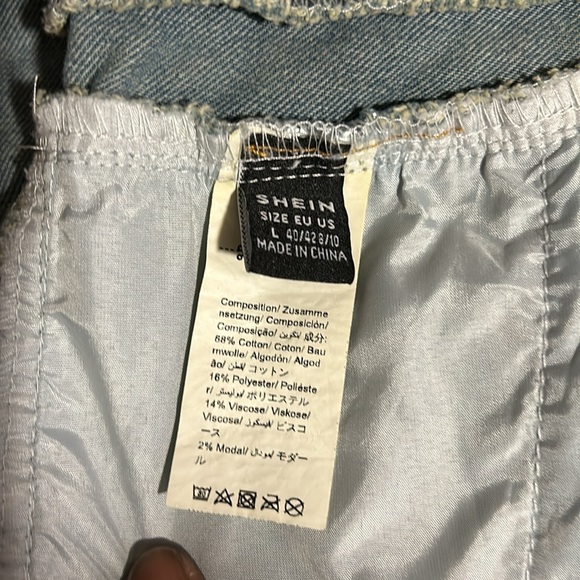 SHEIN Button front denim jumpsuit - Picture 16 of 16